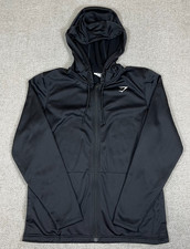 GymShark Arrival Hoodie Men's XL Full Zip Black Athletic Sweatshirt Pockets Logo