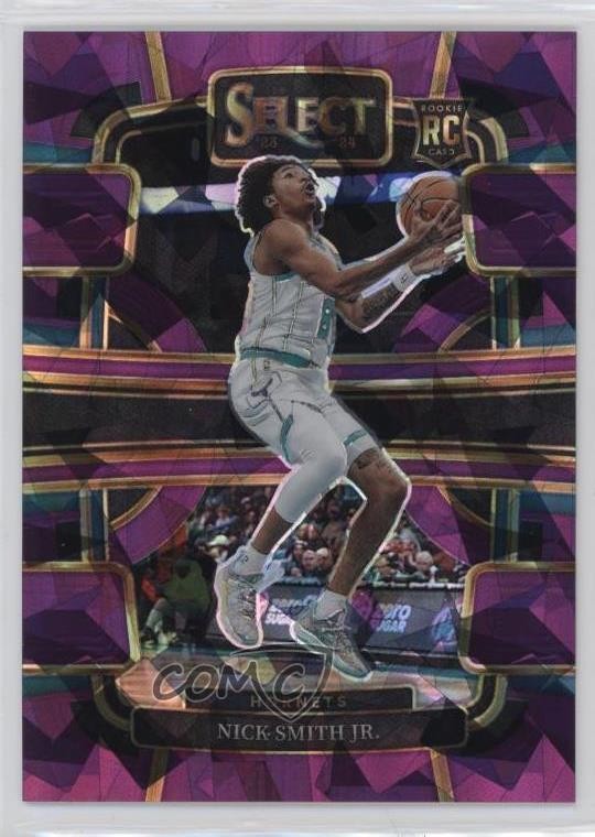 2023 Select Concourse Purple Cracked Ice Prizm /99 Nick Smith Jr #89 Rookie RC