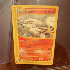 Pokémon TCG Arcanine 3/144 EX Skyridge 2003 English 80 HP (non-holo) on eBay