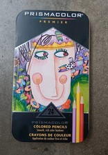 Lot de 24 crayons de couleur Prismacolor Premier dessin d'art couleurs lisses 
