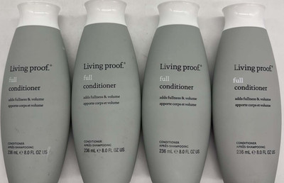 4PK Living Proof Full Conditioner Adds Fullness & Volume ~ 8 FL OZ EA ~FAST SHIP