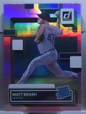 2022 Panini Donruss Optic - Rated Rookie Matt Brash #77 Pink Prizm (RC)