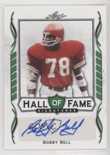2021 Leaf Signature Hall of Fame Auto Green Bobby Bell #HOF-BB1 Auto HOF 10fh
