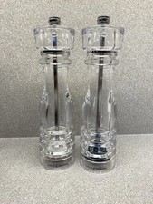 Cole & Mason London 200mm 11 Acrylic Salt and Pepper Mill Set Brand New - Un Box