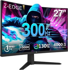 27 Inch 300Hz(DP) 240Hz(HDMI) Curved Gaming Monitor 1ms MPRT Full HD LED Monitor
