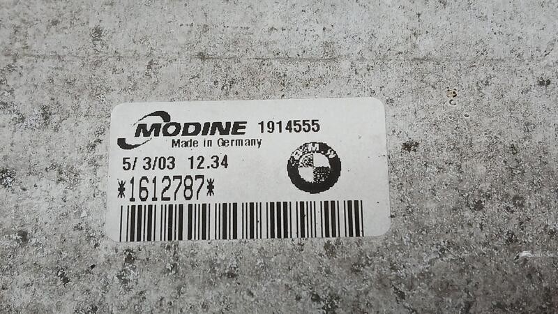 1914555 Intercooler for BMW 5 (E39) 525 D 1995 5017097