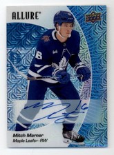 2023-24 Upper Deck Allure Autographs Blue Line #24 Mitch Marner Auto 24/35