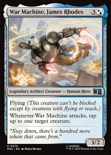 War Machine, James Rhodes Marvel Super Heroes Commander Magic: The Gathering MTG