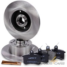 ATEC BREMSSCHEIBEN VOLL Ø245 + BREMSBELÄGE HINTEN FÜR AUDI A4 B5 8D 1.6 - 2.8