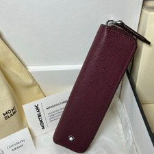 New MB 146 149 Top Layer Leather Red Pen Case Sleeve Cover Holder 199382 US