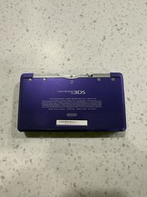 Nintendo 3DS Purple Handheld Console w/ Stylus, Charger & Hello Kitty Case