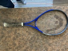 HEAD Conquest ti Nano Titanium Tennis Racquet, 4 3/8-3 Blue  Gray, 999617 I D