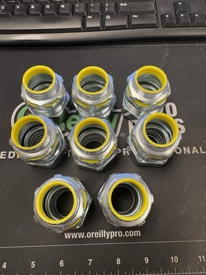 1 Inch Liquid Tight Straight Conduit Fittings (lot of 8)