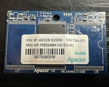 1Pcs Apacer 2GB 44-Pin IDE Flash Memory NOTEBOOK DOC DOM FLASH