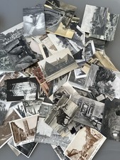 100 Random Black & White Vintage Postcards Job Lot ? Mixed Scenic