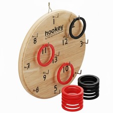 Ring Toss Game  Sturdy Wooden Board Set for Kids Outdoor Games  Wall Mounte...