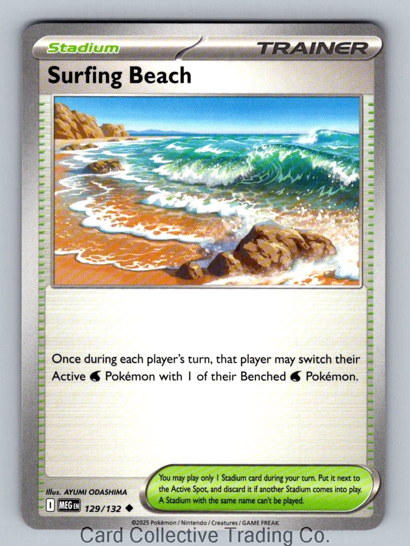 Surfing Beach Uncommon ME01: Mega Evolution 129/132 NM Normal