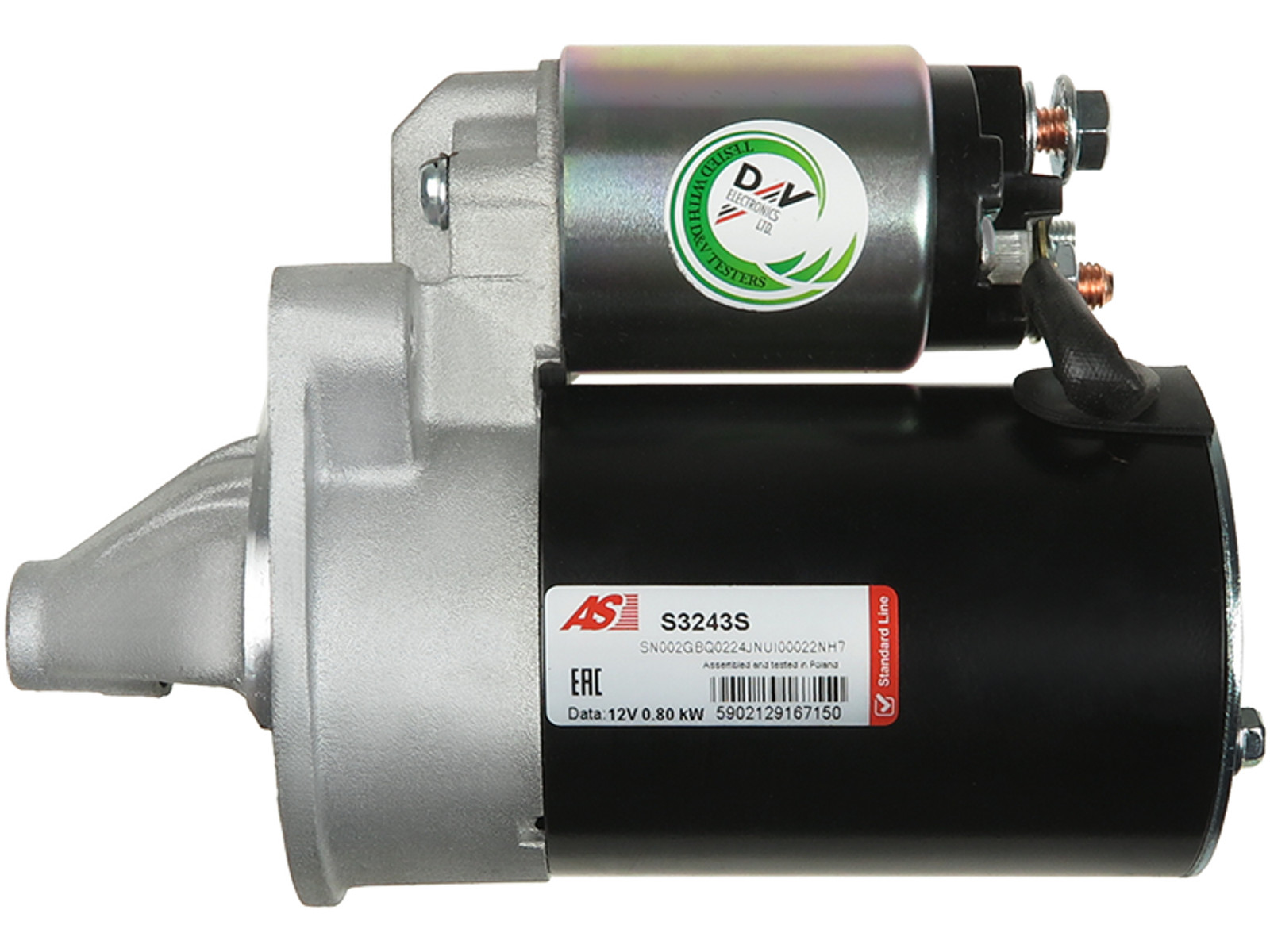Brand New Starter Motor 12V 0.8kW 8T SSANGYONG MATIZ TICO OE TM000A35301