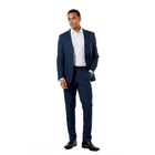 Men’s Textured Tailored Fit 2-Piece Suit – Peak Lapel with Jacket & Trousers