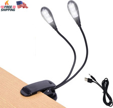 Music Stand Light, 1/2/4/10 Pack Clip on LED Book Lights, USB and AAA Battery Op