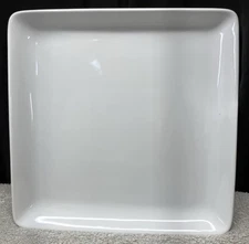 Pampered Chef Simple Additions WHITE Square 10" Plate