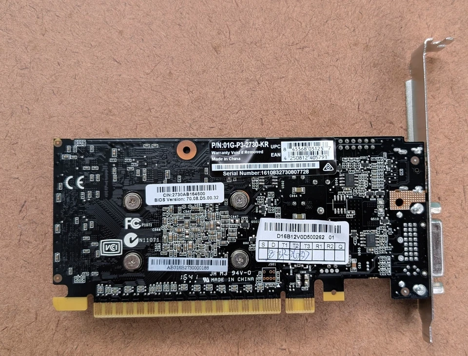 EVGA 01G-P3-2730-KR Nvidia GeForce GT 730 1GB 128-Bit DDR3 PCI Express - Image 3 of 4