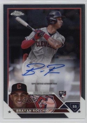 2023 Topps Chrome Update Brayan Rocchio #AC-BR Auto 18gt