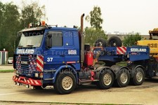 Truck Photo Scania 143E 500 Heavy-Duty Transporter Switzerland Blue Zealand Scheu #n6ik