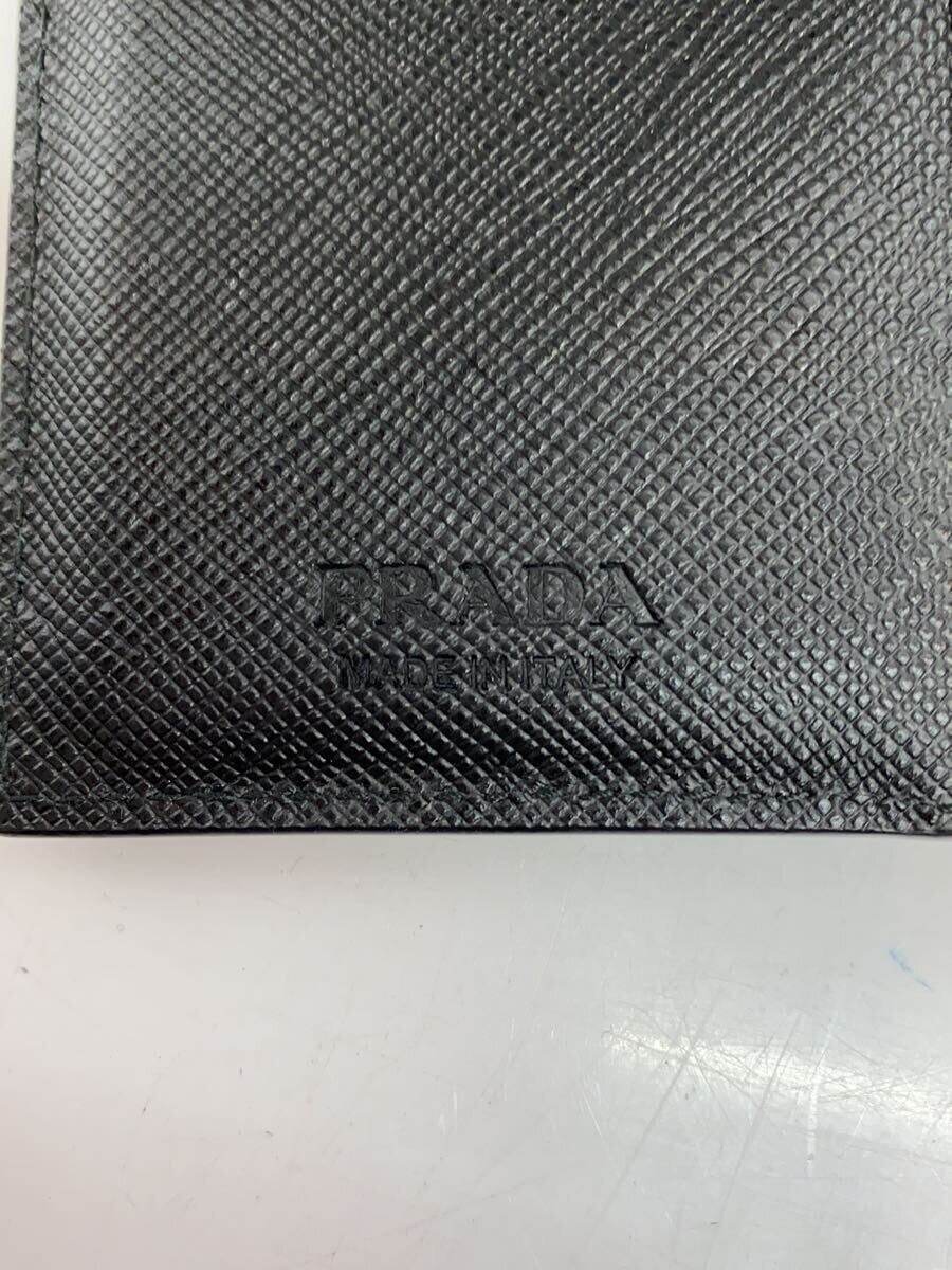 PRADA Card Case BLK Solid Color Men thumbnail 3