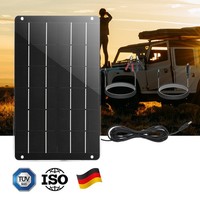 12V 50W Solarpanel Solar LadegeräT 30W FüR Kfz Autobatterie Tragbar Solarmodul