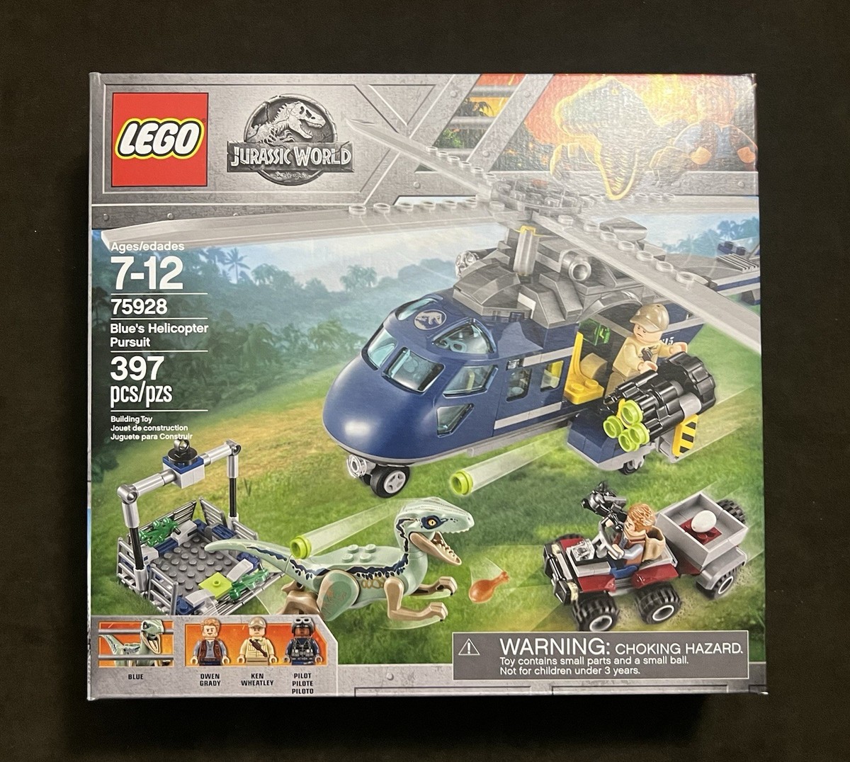 Lego Toy Lego Jurassic World Helicopter Pursuit LEGO Jurassic