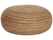 Natürlicher Pouf aus Jute beige ø 50 cm rund Tifelt