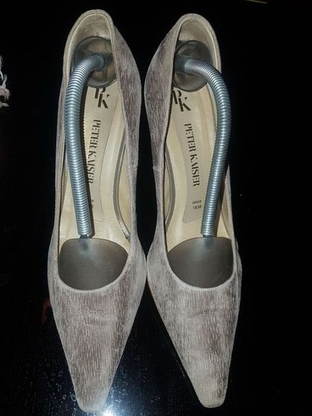 Women Peter Kaiser Heels Beige Suede 39