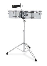 LP 13" & 14" Aspire Steel Timbales w/ Stand & Cowbell - LPA256