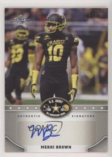 2015 Leaf US Army All-American Bowl Silver 6/50 Mekhi Brown #BA-MB2 Auto 0w8