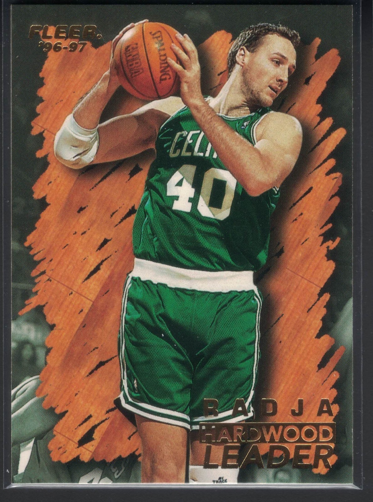 1996-97 Fleer - Dino Radja #121 Hardwood Leader Celtics