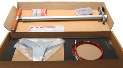 #ad #ad Silca SuperPista Ultimate Bike Floor Pump 160psi Brushed Silver Red Hose USA NEW $394.79