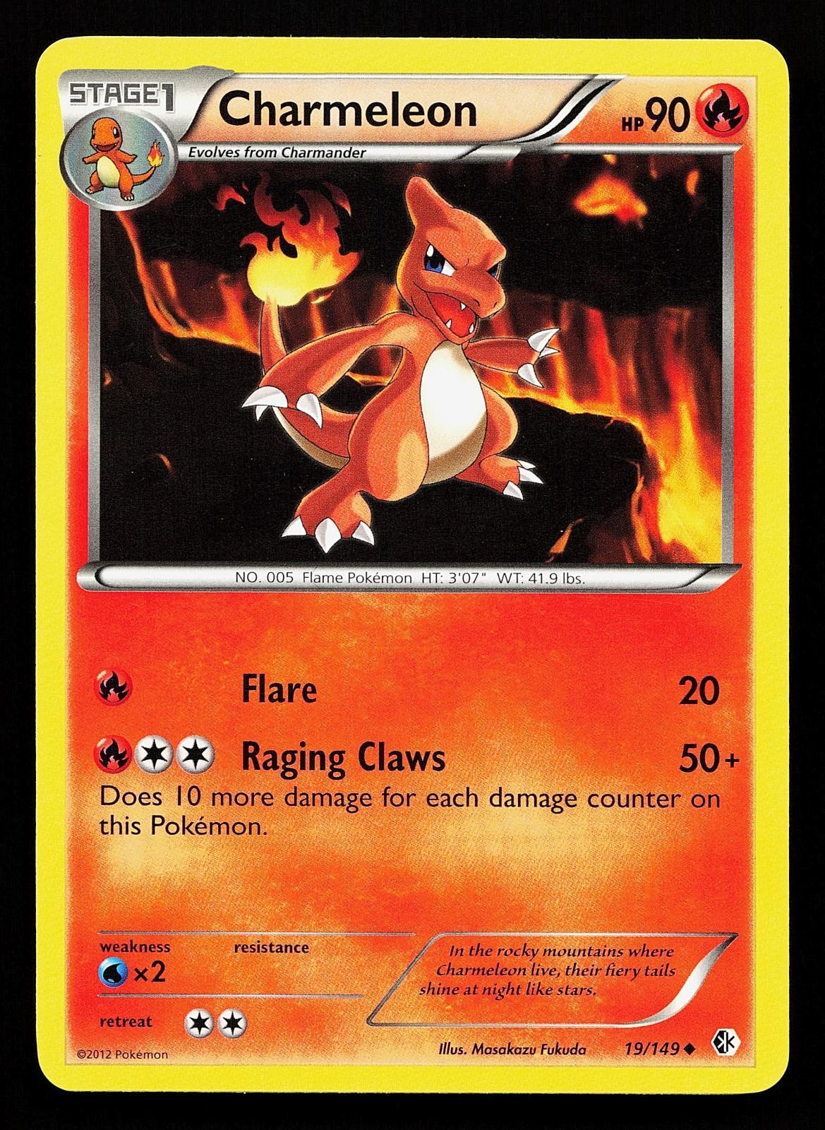 Charmeleon 19/149 Uncommon Boundaries Crossed Pokemon Card