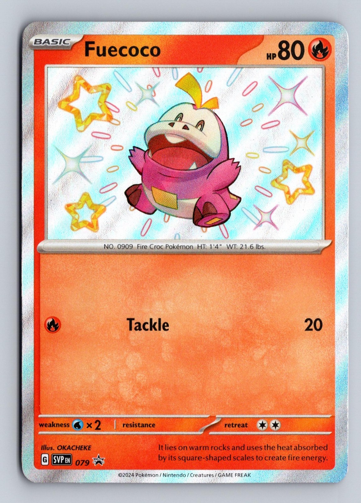 Fuecoco 079 Holo Promo Scarlet & Violet Promo Pokemon Near Mint