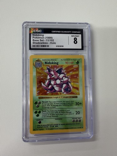 Nidoking (Shadowless) graded CGC 8 for sale on eBay