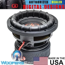 DD AUDIO 2508G-D4 8" USA MADE 3600W DUAL 4-OHM CAR SUBWOOFER BASS SPEAKER NEW