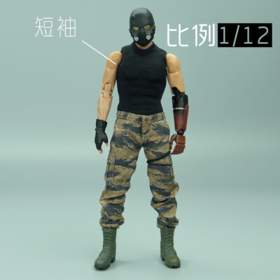 Q3-16 1/12 Scale Soldier Accessories Clothing Short Sleeve Model
