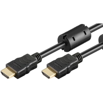 1x HDMI-Kabel Full-HD 1080p PS3 XBOX360 LCD-/LED-TV 2xFerrit 3m ohne Ethernet