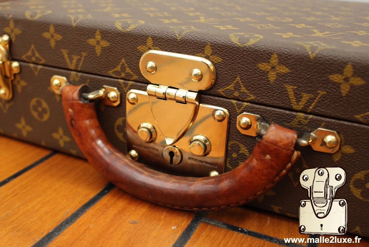 VALISE LOUIS VUITTON président trunk suitcase lv vintage malle 1966 malle LV