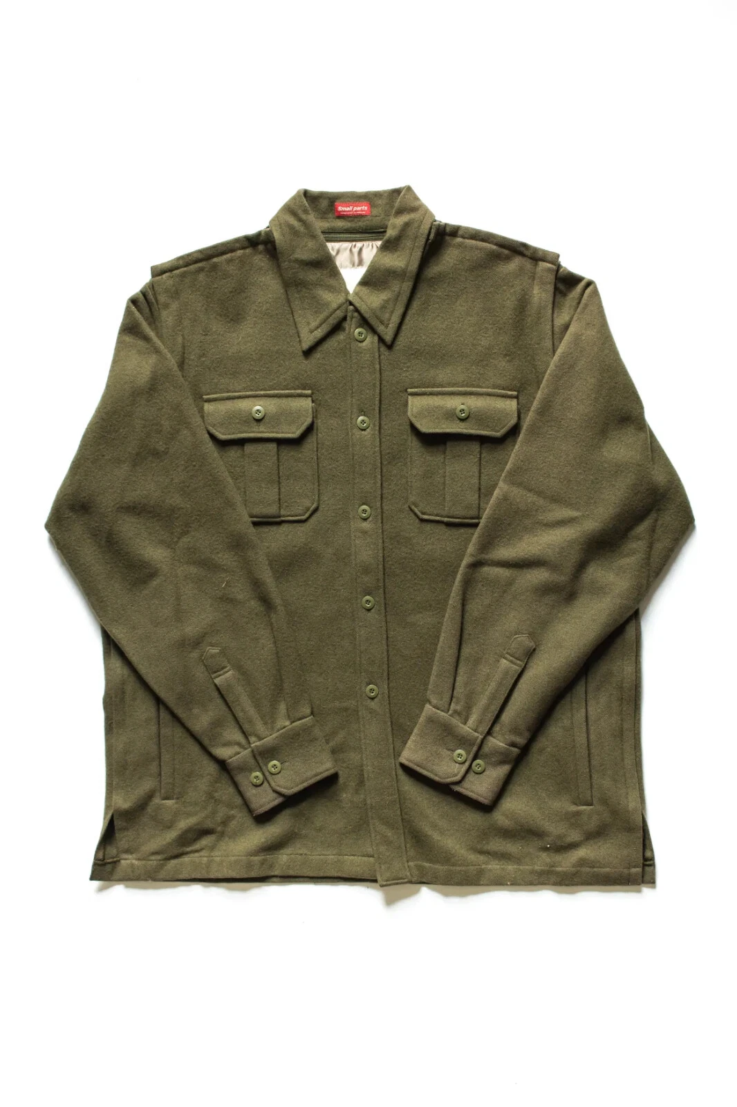 UNDERCOVER Sottocoperta Vintage Archivio L AW98 Scambio Esercito Camicia Giacca Lana 'Piccoli Pezzi'