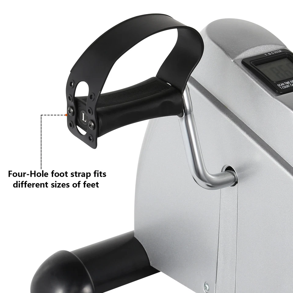 Mini Exercise Bike Pedal Exerciser Under Desk Exercise Bike Arm&Leg Trainer - Image 4 of 4