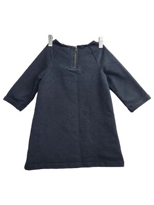 h&m ladies sweatshirt dress Girls US 4-6 years Charcoal Gray Rabbit Bunny Heels Pockets quiz-everyday