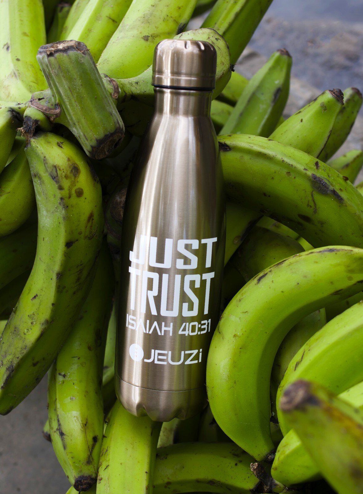 Original Bottle 17oz Insulated Stainless Steel BPA Free, JUST TRUST ROSE- JEUZi