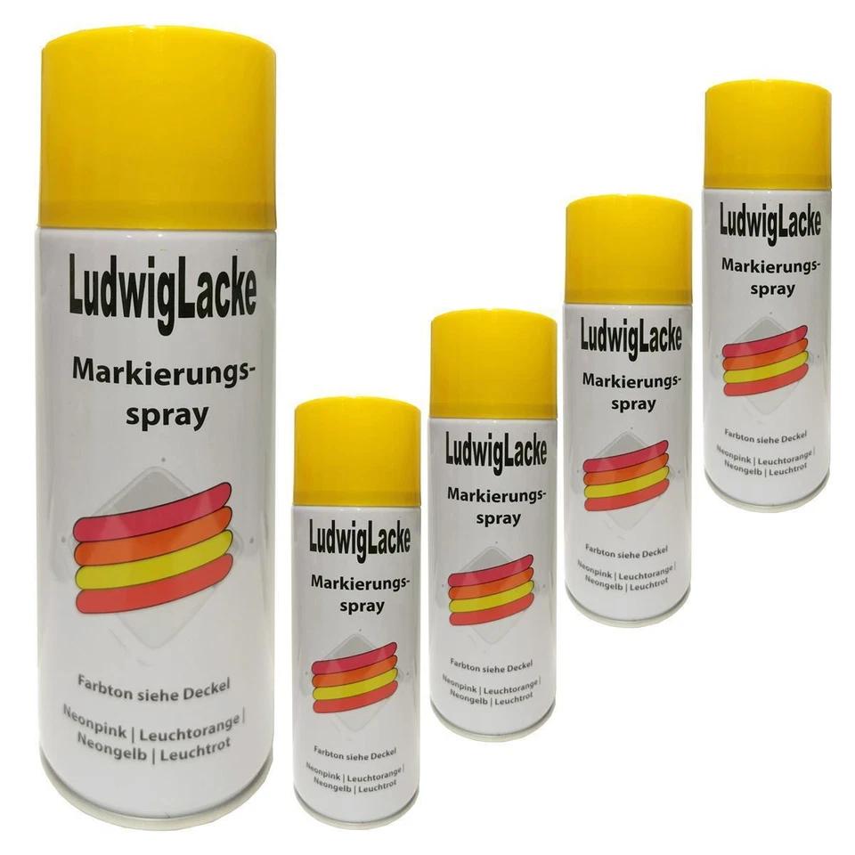 LUDWIG LACKE Markierungsspray 400ml Light Yellow 5 Markierungssprays