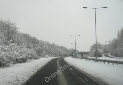 Photo 6x4 Rush hour in Basingstoke Taken during the first major snowfall  c2010